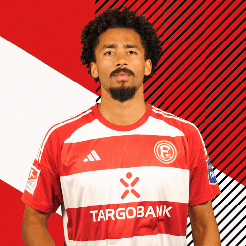 Man In Red And White Striped Shirt Targobank GIF