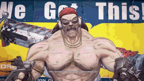 Man in Red Bandana with We Got This Poster