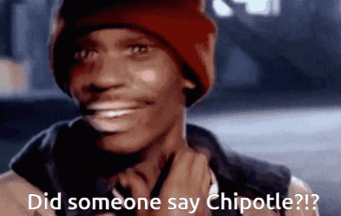 Man In Red Beanie Saying Did Someone Say Chipotle GIF