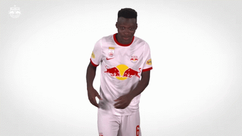 Man in Red Bull Jersey