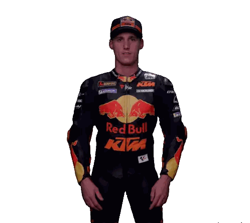 Man in Red Bull KTM Racing Suit