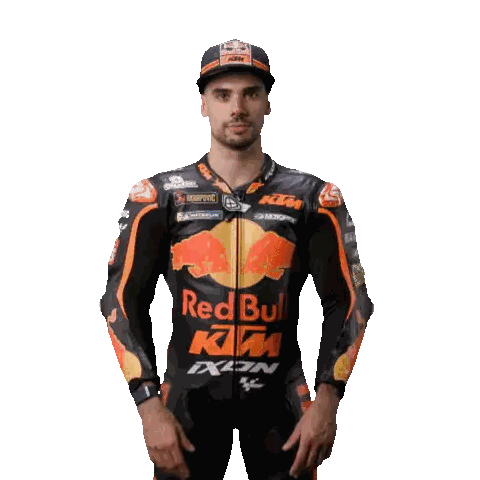 Man in Red Bull Motorcycle Jacket