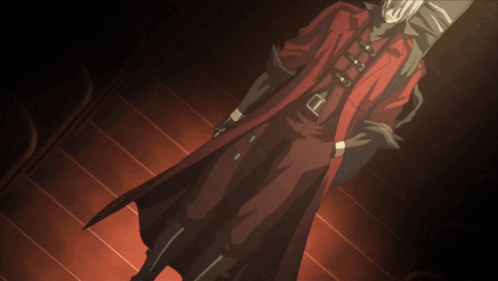 Man in Red Coat Holding Gun with E