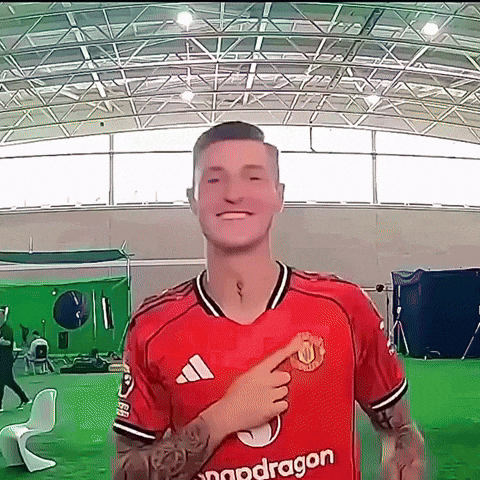 Man In Red Dragon Shirt GIF