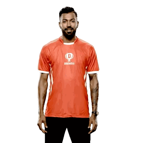 Man in Red Dream11 Shirt