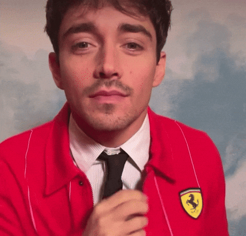 Man In Red Ferrari Jacket GIF