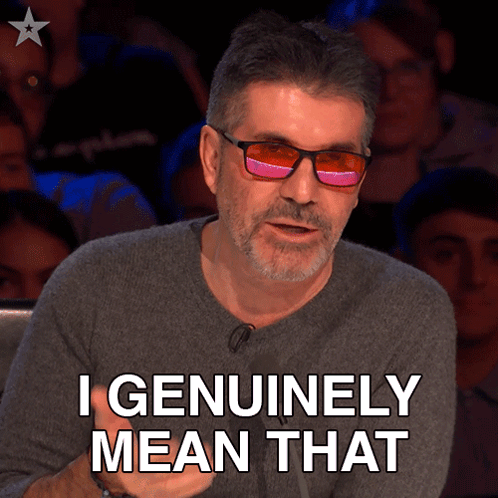 Man in Red Glasses Says I Genuinely Mean That