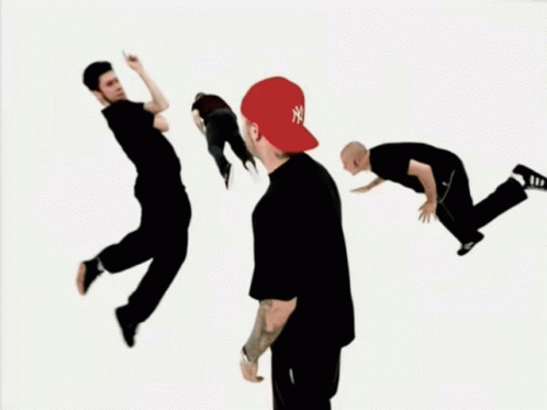 Man In Red Hat And Black Shirt GIF