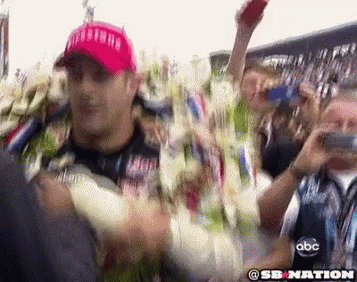 Man In Red Hat And Hawaiian Shirt GIF
