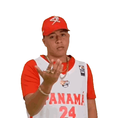 Man in Red Hat and Panama Jersey