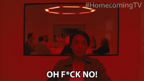Man In Red Hat Holding Cup Next To Man In Striped Shirt GIF