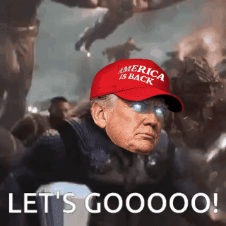Man in Red Hat Saying America Is Back on It