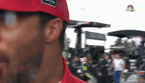Man In Red Hat With NBC GIF