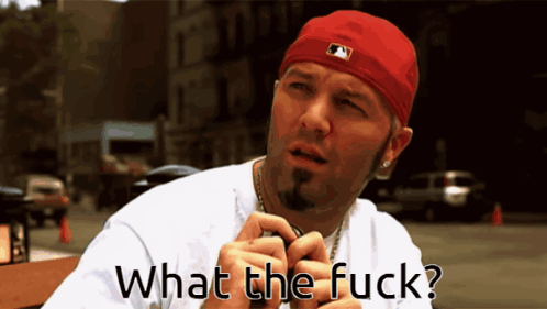 Man in Red Headband Asking What the Fuck