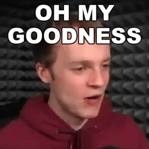 Man in Red Hoodie Saying Oh My Goodness