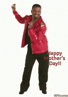 Man in Red Jacket Dancing Happy Mother's Day
