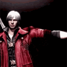 Man in Red Jacket Holding Gun