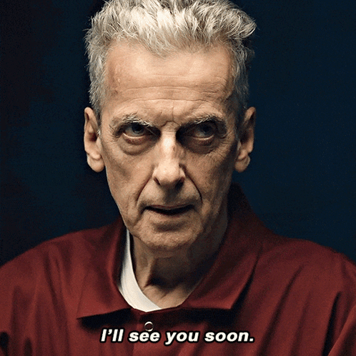 Man In Red Jacket Saying I'll See You Soon GIF