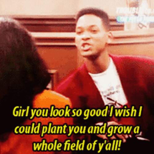 Man in Red Jacket Telling Woman Girl You Look So Good I Wish I Could Plant You