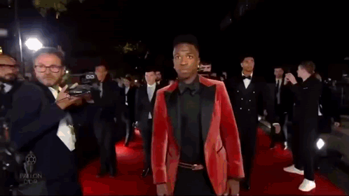 Man in Red Jacket Vinicius Junior Forward Real Madrid Brazil
