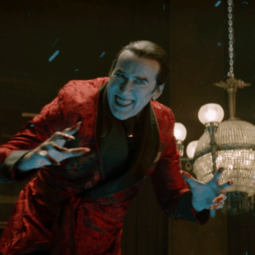 Man in Red Jacket with Blood on Hands