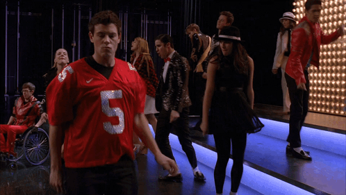 Man in Red Jersey Number 5