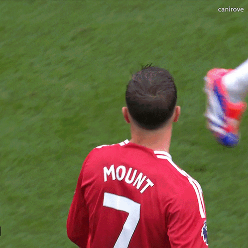 Man in Red Jersey Number 7