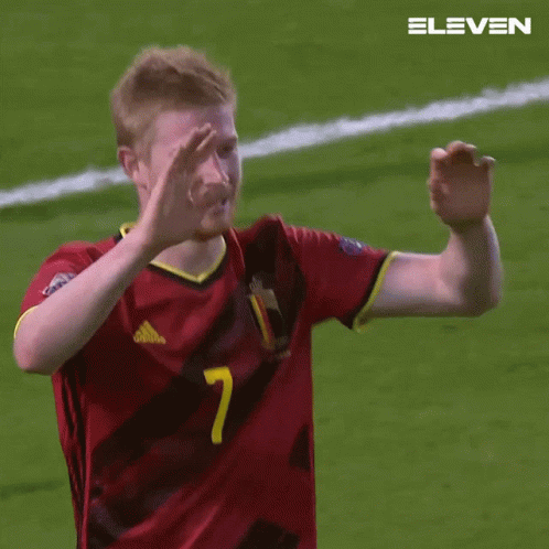 Man In Red Jersey Number 7 GIF