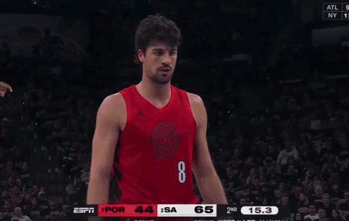 Man In Red Jersey Number 8 GIF