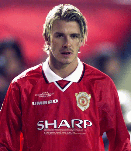Man In Red Jersey With Sharp GIF