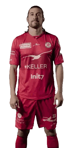 Man in Red Keller Init7 Jersey