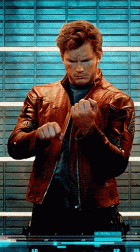 Man in Red Leather Jacket