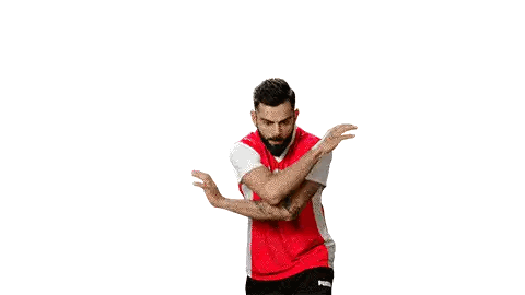 Man in Red MPL Jersey with Arms Out