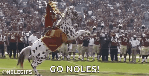 Man In Red NC State Jersey Pointing Up GIF