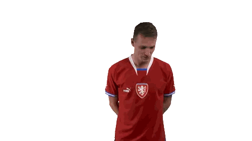 Man in Red Puma Shirt With Lion