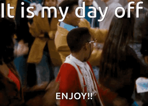 Man in Red Robe Dancing Crowd It Is My Day Off Enjoy