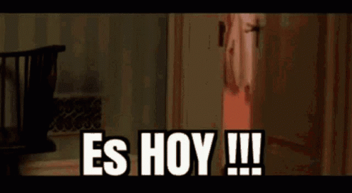 Man in Red Robe Saying Es Hoy !!!