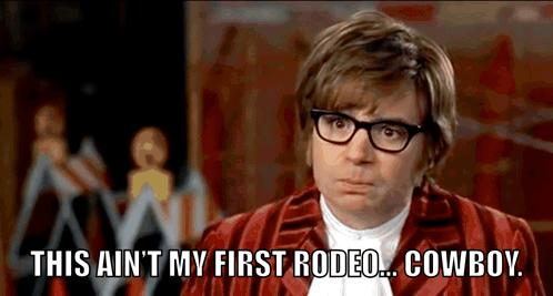 Man In Red Robe This Ain't My First Rodeo Cowboy GIF