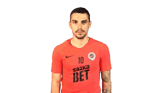 Man in Red Shirt 10 Sazka Bet