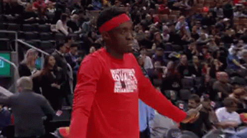 Man In Red Shirt And Headband GIF