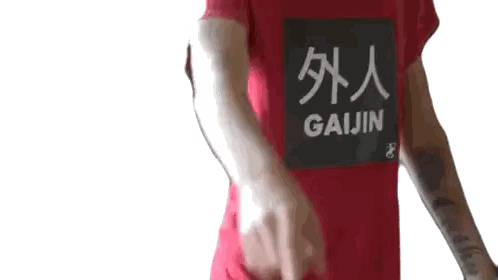 Man in Red Shirt Covering Face
