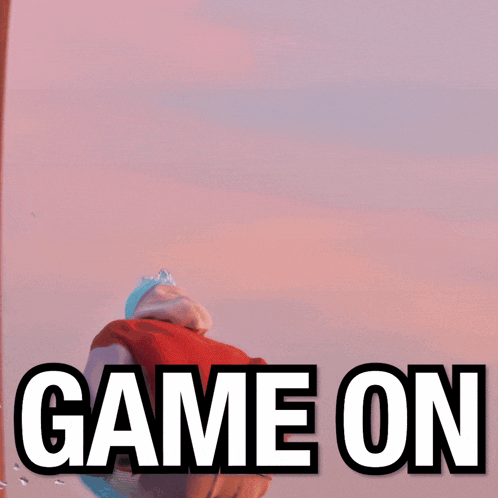 Man in Red Shirt Game On