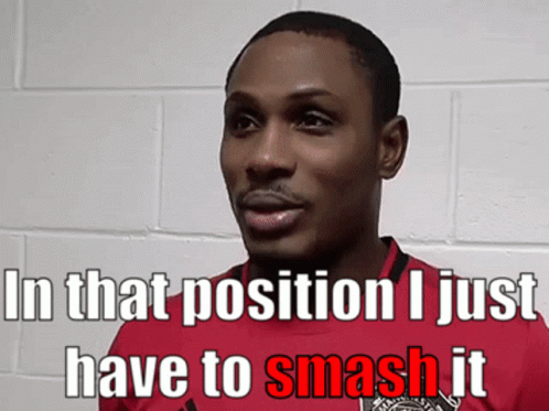 Man In Red Shirt In That Position I Just Have To Smash It GIF