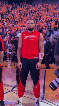 Man In Red Shirt Number 9 GIF