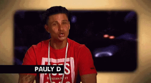 Man in Red Shirt Pauly D