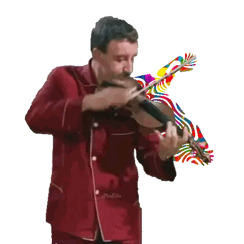 Man in Red Shirt Playing Violin Wituosky