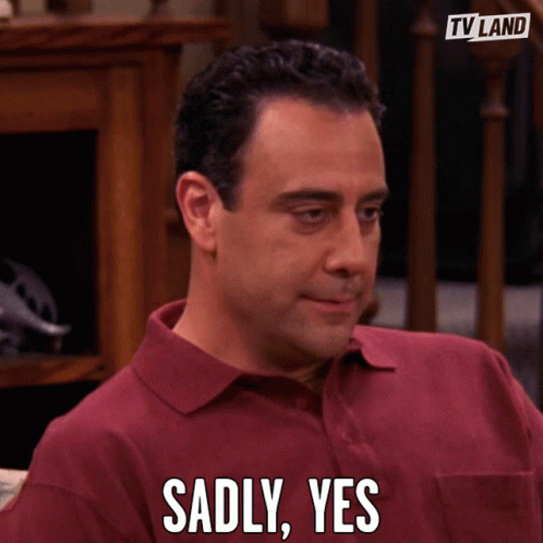 Man in Red Shirt Sadly Says Yes in Front of TV Land Logo