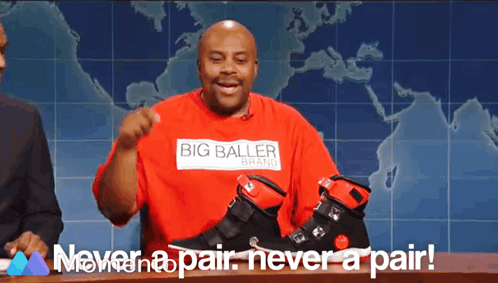 Man in Red Shirt Saying Big Baller Brand
