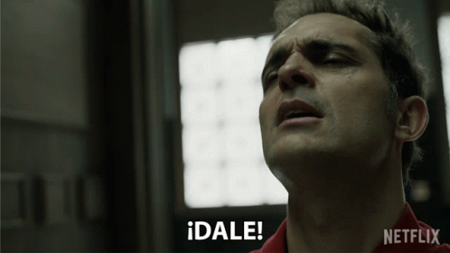 Man in Red Shirt Saying Dale in Netflix Ad