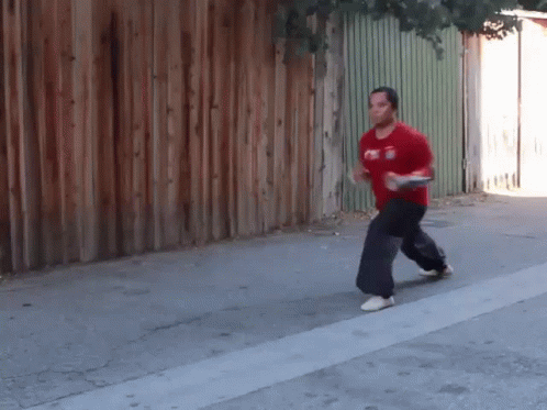 Man In Red Shirt Saying Fox GIF